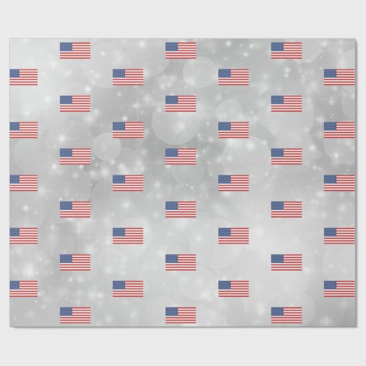 Amerikaanse vlag Amerikaanse patriotticus Cadeaupapier (Vlak)