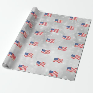 Amerikaanse vlag Amerikaanse patriotticus Cadeaupapier