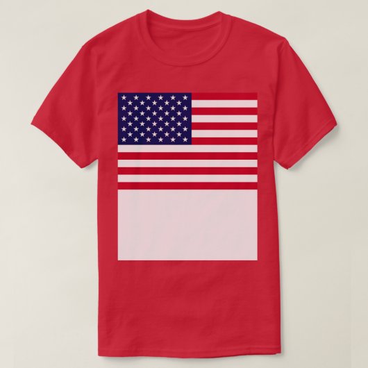 Amerikaanse vlag Amerikaanse patriotticus T-shirt (Design voorkant)