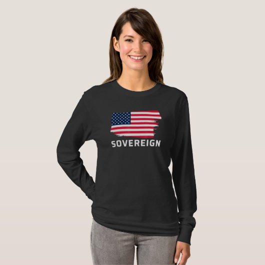 Amerikaanse vlag Amerikaanse patriottische Amerika T-shirt (Voorkant volledig)