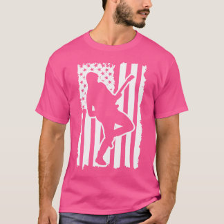 Amerikaanse vlag Amerikaanse patriottische gitaar T-shirt