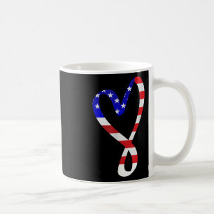 Amerikaanse vlag Amerikaanse patriottische hart st Koffiemok