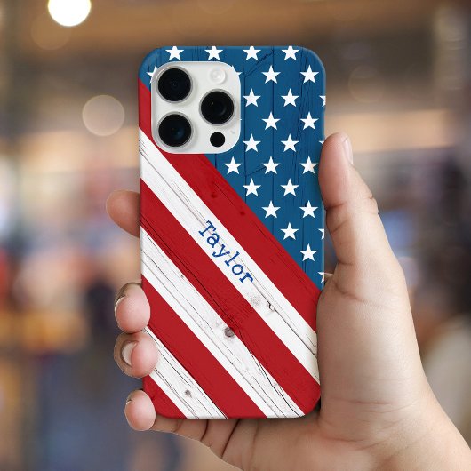 Amerikaanse vlag Amerikaanse patriottische roestkr Case-Mate iPhone Case