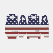 Amerikaanse vlag Amerikaanse patroonpatroon Bedankdoosjes (Uitgevouwen)