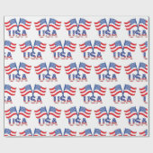 Amerikaanse vlag Amerikaanse patroonpatroon Cadeaupapier (Vlak)