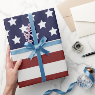 Amerikaanse vlag Amerikaanse patroonpatroon Cadeaupapier