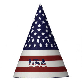 Amerikaanse vlag Amerikaanse patroonpatroon Feesthoedjes