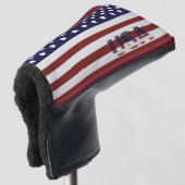 Amerikaanse vlag Amerikaanse patroonpatroon Golfheadcover (3/4 voorkant)