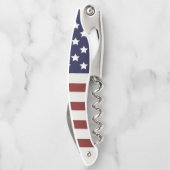 Amerikaanse vlag Amerikaanse patroonpatroon Kurkentrekker (Achterkant)