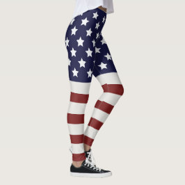 Amerikaanse vlag Amerikaanse patroonpatroon Leggings