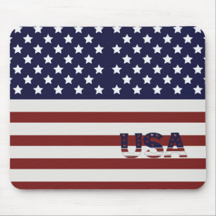 Amerikaanse vlag Amerikaanse patroonpatroon Muismat