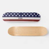 Amerikaanse vlag Amerikaanse patroonpatroon Persoonlijk Skateboard (Horizontaal)