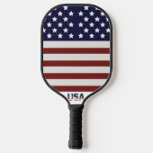 Amerikaanse vlag Amerikaanse patroonpatroon Pickleball Paddle (Achterkant)