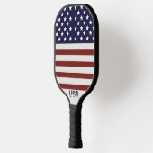 Amerikaanse vlag Amerikaanse patroonpatroon Pickleball Paddle (Links)