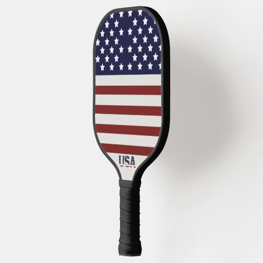 Amerikaanse vlag Amerikaanse patroonpatroon Pickleball Paddle (Links)