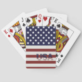 Amerikaanse vlag Amerikaanse patroonpatroon Pokerkaarten (Achterkant)