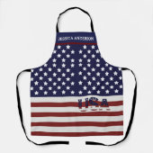 Amerikaanse vlag Amerikaanse patroonpatroon Schort (Voorkant)