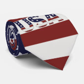Amerikaanse vlag Amerikaanse patroonpatroon Stropdas (Opgerold)
