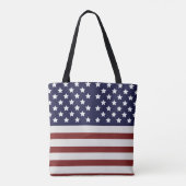 Amerikaanse vlag Amerikaanse patroonpatroon Tote Bag (Achterkant)