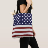Amerikaanse vlag Amerikaanse patroonpatroon Tote Bag (Dichtbij)