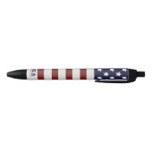Amerikaanse vlag Amerikaanse patroonpatroon Zwarte Inkt Pen (Bodem)