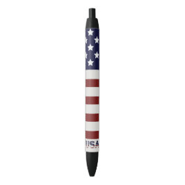 Amerikaanse vlag Amerikaanse patroonpatroon Zwarte Inkt Pen