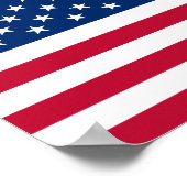 Amerikaanse vlag Amerikaanse Poster van Amerikaans (Hoek)