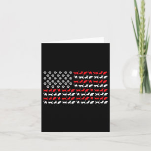 Amerikaanse vlag Amerikaanse poten patriottisch Kaart