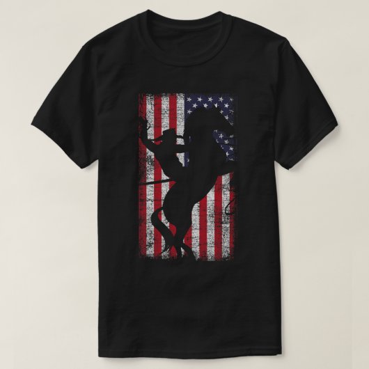 Amerikaanse vlag Amerikaanse pride Texas Equestria T-shirt (Design voorkant)
