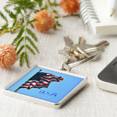 Amerikaanse vlag Amerikaanse Sleutelhanger (Zijkant)