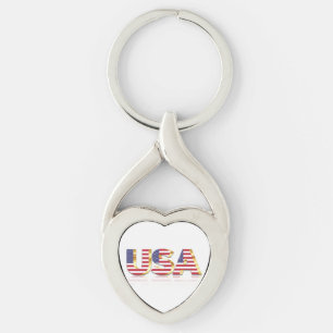 Amerikaanse vlag Amerikaanse Sleutelhanger Verenig