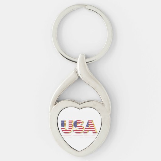 Amerikaanse vlag Amerikaanse Sleutelhanger Verenig (Voorkant)