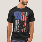 Amerikaanse vlag Amerikaanse Snowboard Snowboardin T-shirt (Voorkant)