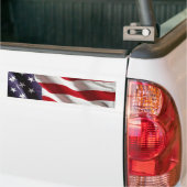 Amerikaanse vlag Amerikaanse ster Spangled Banner Bumpersticker (Op Truck)