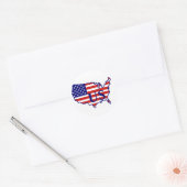 Amerikaanse vlag Amerikaanse Sticker 2 (Envelop)
