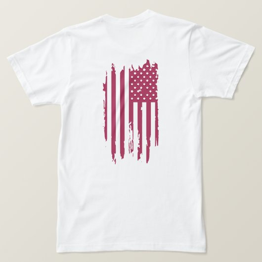Amerikaanse vlag Amerikaanse T-shirt Design (Design achterkant)