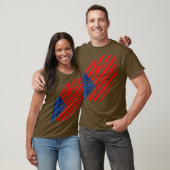 Amerikaanse vlag Amerikaanse T-shirt Dirt Bike (Unisex)