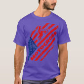 Amerikaanse vlag Amerikaanse T-shirt Dirt Bike (Voorkant)