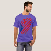 Amerikaanse vlag Amerikaanse T-shirt Dirt Bike (Voorkant volledig)
