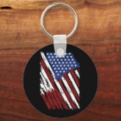 Amerikaanse vlag Amerikaanse Verenigde Staten - Gi Sleutelhanger (Voorkant)