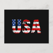 Amerikaanse vlag Amerikaanse vlag Amerikaanse nati Briefkaart (Voorkant)