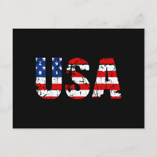Amerikaanse vlag Amerikaanse vlag Amerikaanse nati Feestdagenkaart