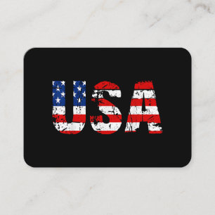 Amerikaanse vlag Amerikaanse vlag Amerikaanse nati Visitekaartje