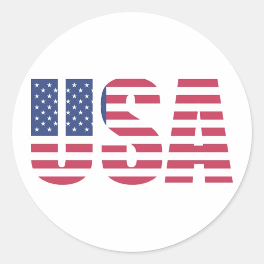 Amerikaanse vlag/Amerikaanse vlag/Amerikaanse vlag Ronde Sticker (Voorkant)