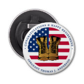 Amerikaanse vlag Amerikaanse vlag Button Flesopener (Voorkant)