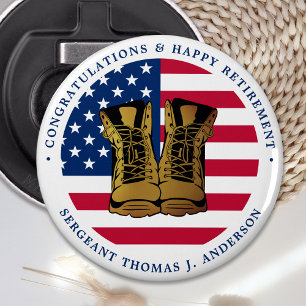 Amerikaanse vlag Amerikaanse vlag Button Flesopener