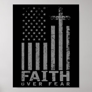 Amerikaanse vlag Amerikaanse vlag: geloof in angst Poster