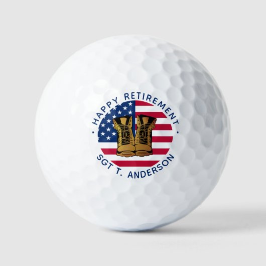 Amerikaanse vlag Amerikaanse vlag Golfballen (Voorkant)