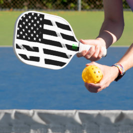 Amerikaanse vlag Amerikaanse vlag grunge retro zwa Pickleball Paddle
