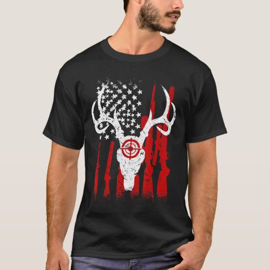 Amerikaanse vlag Amerikaanse vlag met Amerikaanse  T-shirt (Voorkant)